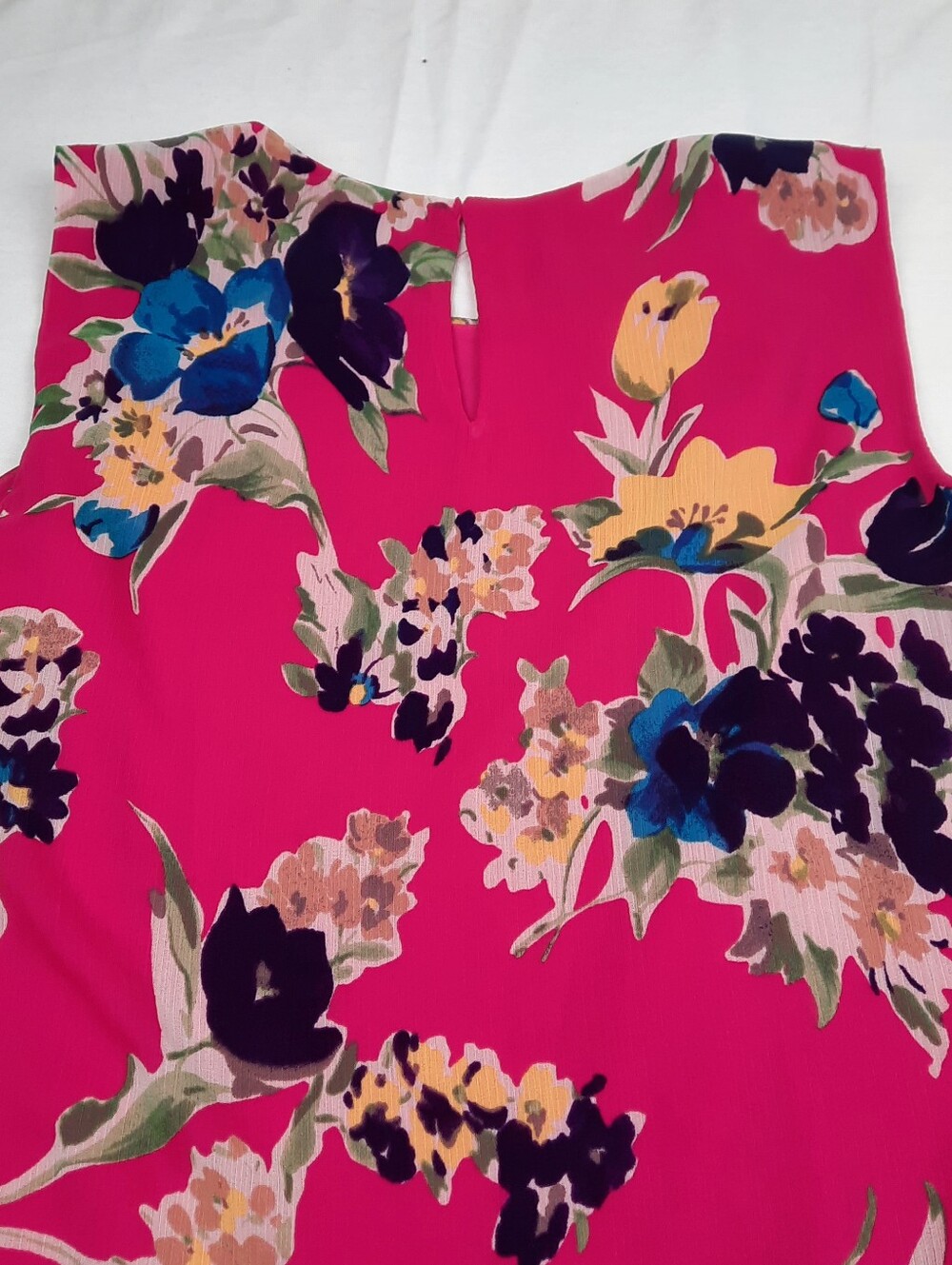 Lauren Ralph Lauren Spring Wedding Guest Dress Boho Pink Floral Ruffle Size 12 - Picture 6 of 9